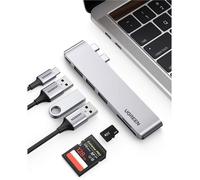 UGREEN Hub USB C 6 en 2 vers Thunderbolt 3 Alimentation USB C 3 Ports USB 3.0 Lecteur Carte SD TF