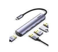 UGREEN Hub USB C HDMI 4K Adaptateur USB C vers 4 Ports USB 3.0 Multiple Compatible avec MacBook Pro Air M2 Max M1 Pro iMac Mac Mini XPS 17 iPad Pro Surface Pro 9 Galaxy Tab S8 Galaxy S23 Steam Deck