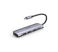 UGREEN Hub USB-C Type C vers HDMI Adaptateur avec 3 Ports USB 3.0, Lecteur de Carte TF SD et Port USB C PD