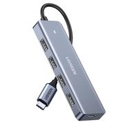 UGREEN Hub USB C vers 4 Ports USB A 5Gbps Adaptateur Multiport USB (15cm) | Compatible avec MacBook iPad Pro Air Mac Mini M4 Surface iPhone 17 Pro Max Air 16 15 Série Galaxy S25 S24 Ultra