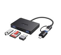 UGREEN Lecteur Carte SD USB C et A 3.0 Adaptateur Carte Micro SD avec 2 Data Ports USB 5Gbps pour Périphétiques Card Reader Compatible avec iPhone 16 15 Plus Pro Max Galaxy S25 MacBook iPad Pro Air