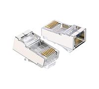 UGREEN Lot de 10 Cat 6 Connecteur RJ45 Ethernet Réseau Embout Fiche Blindé STP 8P8C pour Cable Réseau Cat 6 Cat 5e Cat 5