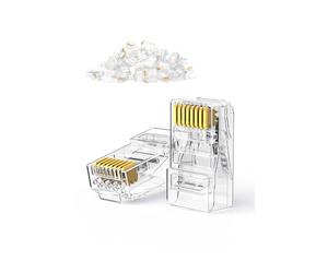Ugreen Lot de 100 fiches Jack Cat6 RJ45