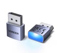 UGREEN Lot de 2 DP Dummy Plug 4K 60Hz EDID Émulateur d'Affichage HDCP | 1080P Headless Ghost Compatible avec PC Laptop Moniteur Streaming Jeux Travail à Distance Windows Linux