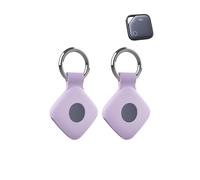 UGREEN Lot de 2 étuis de protection anti-perte en silicone avec porte-clés - toergy étanche et anti-chute - Durable et élégant - Pour chiens et chats - Violet