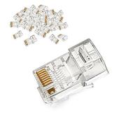 UGREEN Lot de 50 Cat 5e Connecteur RJ45 Ethernet Réseau Embout Fiche 8P8C pour Câble Réseau Cat 6/5e/5