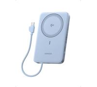 UGREEN MagFlow Air Qi2 15W Ultra Slim Batterie Externe 10000mAh Câble USB C PD 30W Compatible avec MagSafe iPhone 17 16 15 14 13 12 Air Plus Pro Max Power Bank Induction Charge Magnétique (Bleu)