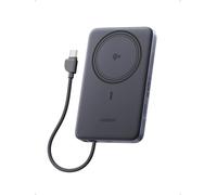 UGREEN MagFlow Air Qi2 15W Ultra Slim Batterie Externe 10000mAh Câble USB C PD 30W Compatible avec MagSafe iPhone 17 16 15 14 13 12 Air Plus Pro Max Power Bank Induction Charge Magnétique (Gris)