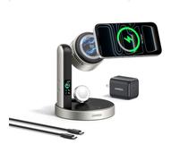 UGREEN MagFlow Pro 3 en 1 Chargeur Induction Qi2 25W, Ventilateur TEC