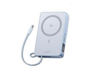 UGREEN MagFlow Qi2 25W Batterie Externe 10000mAh Câble USB C PD 30W Compatible avec MagSafe iPhone 17 16 15 14 13 12 Air Plus Pro Max Power Bank Induction Charge Rapide Magnétique Affichage Numérique