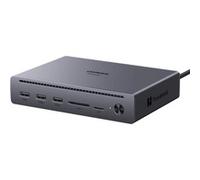 UGREEN Maxidok Thunderbolt 5 Docking Station Revodok Double Écran Extension | 10 en 1, 2 TBT5, 1 DisplayPort, 120Gbps Transfert de Données, SD TF 4.0, M.2 SSD, Multi USB 3A, pour Mac Mini M4 et M4 Pro