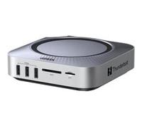 UGREEN Maxidok Thunderbolt 5 Docking Station Revodok 10 en 1 pour Mac Mini M4 et M4 Pro Station d'accueil avec 2*TBT5 120Gbps Boîtier M.2 SSD DisplayPort 8K 60Hz Multi Data USB Lecteur SD TF 4.0