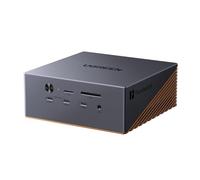 UGREEN Maxidok Thunderbolt 5 Docking Station Revodok 17 en 1 120Gbps Station d'accueil avec 3*TBT5 et DisplayPort Simple 8K60Hz Double 6K@60Hz Max Boîtier SSD M.2 140W PD 2.5GbE SD 4.0 3.5mm Aux