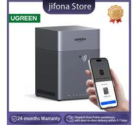 UGREEN NAS DH4300 Plus, NAS de bureau à 4 baies, capacité de stockage jusqu'à 120 To, 8 Go de RAM LPDDR4X, 2,5 GbE, 4K, stockage réseau Disque dur de surveillance WD Purple 4 To