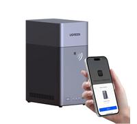 UGREEN NASync DH2300 NAS de bureau à 2 baies, 4 Go de RAM, album photo AI, accès à distance, système NAS convivial pour les débutants, serveur NAS avec LAN 1 GbE, stockage réseau pour la maison (sans
