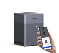 UGREEN NASync DH4300 Plus NAS de Bureau 4 Baies, Centre de Surveillance | Port LAN 2,5 GbE, 8 Go RAM, NFC One-Touch,4K HDMI, AI Album Familial, Docker, Accès à Distance NAS for Famille (sans Disques)
