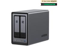 Ugreen NASync DXP2800 : NAS 2 baies compact Intel N100, 8 Go DDR5, 2x M.2 & SATA, RAID 0/1/JBOD, 1x RJ45, UGOS Pro, 2x USB 2.0, 3x USB 3.2, HDMI