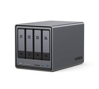 UGREEN NASync DXP4800 NAS de Bureau 4 Baies Intel N100 Quad-Core, 8 Go de RAM DDR5, 32 Go eMMC, 2 x 2,5 GbE, 2 emplacements M.2 NVMe, HDMI 4K, Stockage réseau (sans Disque)