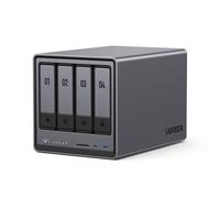 UGREEN NASync DXP4800, NAS de bureau 4 baies, processeur Intel N100 quadricœur, 8 Go de RAM DDR5, 32 Go eMMC, 2 emplacements 2,5 GbE, 2 emplacements M.2 NVMe, HDMI 4K, stockage en réseau (sans Disque)