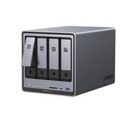 UGREEN NASync DXP4800 Pro NAS de Bureau 4 Baies, Processeur Intel i3-1315U 6 cœurs, 8 Go de RAM DDR5 Jusqu’à 96 Go, SSD 128 Go, 1 Port 10 GbE, 1 Port 2,5 GbE, 2×M.2 NVMe, HDMI 4K, (sans Disque)