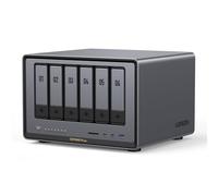 UGREEN NASync DXP6800 Plus NAS de Bureau 6 Baies, CPU 6 Cœurs | 8Go DDR5 RAM, 128Go SSD - LAN 2.5GbE & 10GbE, 2×Slots M.2 NVMe, HDMI 4K - Stockage Réseau (Sans Disque)