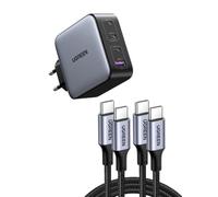 UGREEN Nexode 100W Chargeur USB C Rapide 4 Ports GaN Tech Prise USB C avec UGREEN Zapix Lot de 2 Câble USB C PD 100W 5A 20V Charge Rapide (2M)