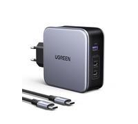 UGREEN Nexode 140W PD 3.1 Chargeur USB C Rapide 3 Ports GaN Tech Prise USB C Compatible avec iPhone 17 Pro Max Air 16 Plus 15 14 13 12 Galaxy S25 S24 S23 Pixel 9 8 7 iPad MacBook Air Pro M4 M3 M2 M1
