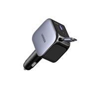 UGREEN Nexode 145W 4 en 1 Chargeur Allume Cigare USB C Rétractable 100W | Chargeur Voiture Rapide Prise Allume Cigare Compatible avec iPhone 18 Pro Max 17 16 15 MacBook M5 M4 M3 M2 M1 iPad Galaxy S26