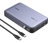 Ugreen Nexode 20 000 mAh batterie externe, 100 W, 2x USB-C, 1x USB-A, écran digital, câble USB-C inclus, gris