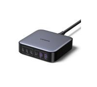 UGREEN Nexode 200W 6 Ports Chargeur USB C Rapide Bureau GaN II 100W 65W Compatible avec iPhone 17 Pro Max Air 16 15 14 13 MacBook Pro Air M4 M3 M2 M1 Galaxy S25 S24 S23 2M Câble Alimentation Inclus