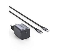 UGREEN Nexode 30W Chargeur USB C Rapide GaN Câble 1M Prise Secteur PD3.0 QC4.0 Compatible avec iPhone 16 Plus Pro Max 15 14 Pixel 9 8 Pro XL 7a Galaxy S25 Plus Ultra S24 A56 A16 A06 iPad MacBook Air