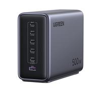 UGREEN Nexode 500W Station de Charge, Chargeur USB C Rapide 6 Ports PD 3.1 240W GaNInfinity Compatible avec MacBook Pro 140W iPhone 16e Plus Pro Max 15 14 13 12 Galaxy PPS 45W S24 Ultra Pixel iPad
