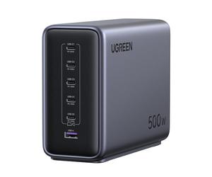 UGREEN Nexode 500W Station de Charge, Chargeur USB C Rapide 6 Ports PD 3.1 240W GaNInfinity Compatible avec MacBook Pro Air 140W iPhone 17 Pro Max Air 16 15 14 13 Galaxy PPS 45W S25 S24 S23 Pixel iPad