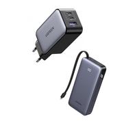 UGREEN Nexode 65W Chargeur USB C avec 45W Power Bank 20000mAh Câble USB C Intégré