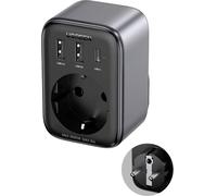 UGREEN Nexode Adaptateur de charge 2990 W USB-A femelle, USB-A femelle, USB-C® femelle, Prise de courant + contact de protection noir intérieure