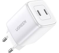 Ugreen Nexode 45w Dual Usb-c Pd Charger (25w+20w), Weiß