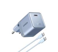 UGREEN Nexode Air 65W Chargeur USB C Rapide GaNInfinity avec Câble (Bleu)