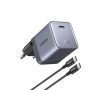 UGREEN Nexode Air 65W Chargeur USB C Rapide GaNInfinity avec Câble (Gris)