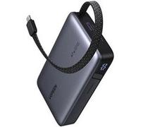 Ugreen Nexode - Banque d'alimentation - with built-in USB-C cable - 20000 mAh - 67 Watt - PD 3.0 - 3 connecteurs de sortie (USB, 2 x USB-C) - gris sidéral Gris sidéral