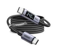 UGREEN 240W Câble USB C vers USB C avec Écran LCD PD 3.1 Câble Type C Charge Rapide 48V 5A Compatible avec MacBook Ordinateur Portable de Jeu iPad iPhone 17 Pro Max Air Galaxy S26 S25 Plus Ultra (3M)