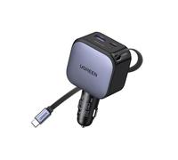 UGREEN Nexode Chargeur Allume Cigare USB C Rétractable (3 en 1, 90W)