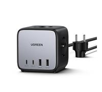 UGREEN Nexode DigiNest Cube 7 en 1 Multiprise USB Cube 65W 3 Prises 4 Ports USB Charge Rapide GaN Tech Compatible avec iPhone 16 Plus Pro Max 15 14 13 MacBook Pro Air M3 M2 M1 Galaxy S24 Ultra Plus