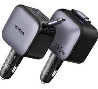 UGREEN Chargeur auto EC604 145W 2C1A – USB-C femelle et mâle, USB-A femelle, gris