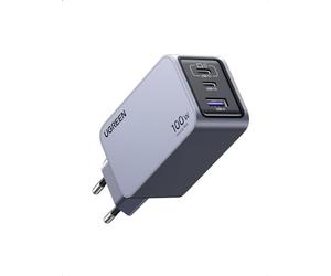 UGREEN Nexode Pro 100W Chargeur Rapide USB C 3 Ports GaNInfinity Tech | Compatible avec iPhone 18 Pro Max 17 16 15 14 13 Galaxy PPS 60W S26 S25 S24 S23 Pixel iPad MacBook Neo Air M5 M4 M3 M2 M1