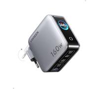 UGREEN Nexode Pro 160W Chargeur USB C Rapide 5 Ports avec Écran TFT GaN II | Compatible avec MacBook Pro Air Neo M5 M4 M3 M2 M1 iPad iPhone 17 Pro Max Air 16 15 14 13 12 Galaxy S26 S25 S24 Pixel 10 9 8