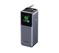 UGREEN Nexode Pro 165W Batterie Externe 20000mAh Power Bank USB C PD 100W | Adapté en Avion, Câble Rétractable, 2 Ports 1C1A, TFT, Chargeur Portable PC Compatible avec iPhone 18 17 Pro Max Galaxy S26