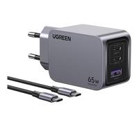 Ugreen - Nexode Pro 65W 3 Port GaN Fast Chargeur avec câble USB-C