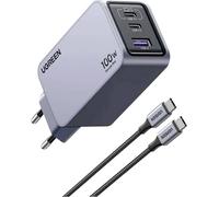 UGREEN Nexode Pro Adaptateur de charge 100 W USB-C® femelle, USB-C® femelle, USB-A femelle noir, gris intérieure