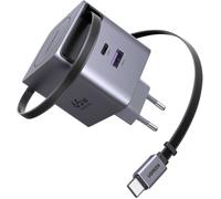 Ugreen Chargeur secteur 65W USB-A et USB-C rétractable