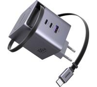 Ugreen Chargeur secteur X616 100W GaN 2x USB-C + 1x USB-A Rétractable